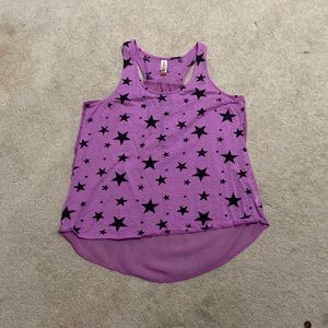 No Boundaries Purple Black Star Tank, XXL